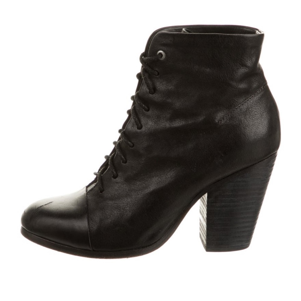 Rag & Bone Miles Leather Lace Up Boots